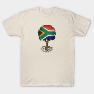 Tree of Life with South African Flag T-Shirt